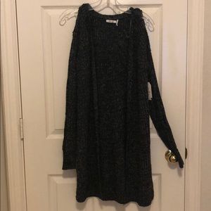 Long Cardigan with cut out details in sleeves